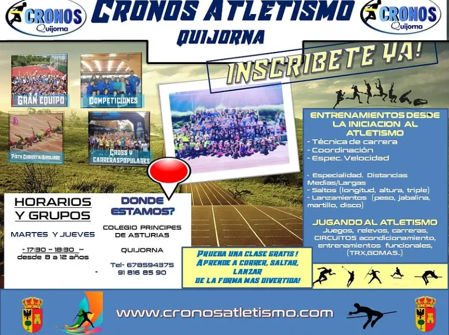 Inscripción Cronos Atletismo Quijorna